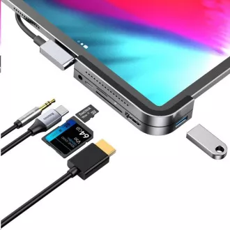 Baseus Multifunktions-HUB für iPad Pro USB-C, grau Baseus Multifunktions-HUB für iPad Pro USB-C, grau