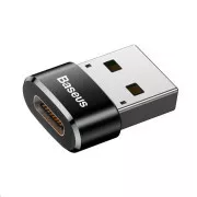 Baseus USB-Stecker auf USB-C-Buchse Adapter 3A, OTG, schwarz