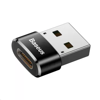 Baseus USB-Stecker auf USB-C-Buchse Adapter 3A, OTG, schwarz Baseus USB-Stecker auf USB-C-Buchse Adapter 3A, OTG, schwarz