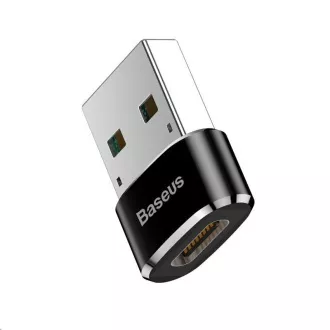 Baseus USB-Stecker auf USB-C-Buchse Adapter 3A, OTG, schwarz Baseus USB-Stecker auf USB-C-Buchse Adapter 3A, OTG, schwarz