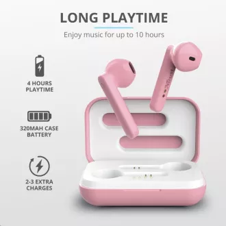 TRUST Primo Touch kabelloser Bluetooth-Kopfhörer - rosa TRUST Primo Touch kabelloser Bluetooth-Kopfhörer - rosa