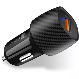 CONNECT IT InCarz QUICK CHARGE 3.0 Autoladegerät, 1x USB-A, 3 A, Carbon