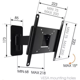 Vogel's MA2030 - TV-Arm 2 Gelenke S Vogel's MA2030 - TV-Arm 2 Gelenke S