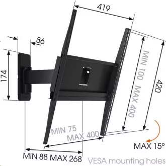 Vogel's MA3030 - TV-Arm 2 Gelenke M