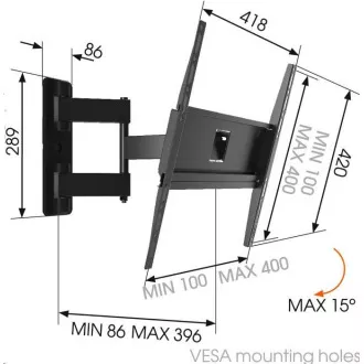 Vogel's MA3040 - TV-Arm 3 Gelenke S