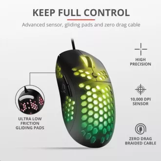TRUST Gaming-Maus GXT 960 Graphin Ultraleichte Gaming-Maus