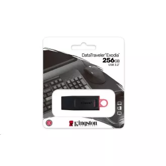 Kingston 256GB USB3.2 Gen1 DataTraveler Exodia (Schwarz + Rosa)