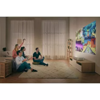 Optoma Laserprojektionsfernseher CinemaX P2 (DLP, LASER, FULL 3D, UHD, 3 000 ANSI, HDMI, RJ45, 2x10W Lautsprecher)