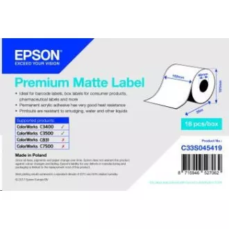 Epson Etikettenrolle, Normalpapier, 102 mm