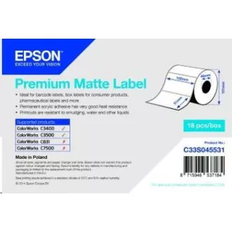 Epson Etikettenrolle, Normalpapier, 102x51mm