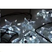 Solight LED-Weihnachtskette, Sterne, 20 LEDs, 3m, 3m Zuleitung, IP20, weiß