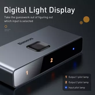 Baseus Matrix HDMI Splitter 2in1 / 1v2 grau