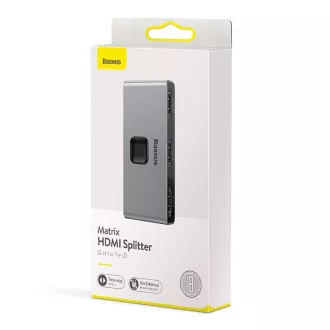 Baseus Matrix HDMI Splitter 2in1 / 1v2 grau