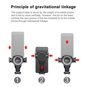 Baseus Osculum Type Gravity Autohalterung (Armaturenbrett), schwarz