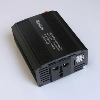 EUROCASE Spannungswandler DC / AC 12V / 230V, 300W, USB