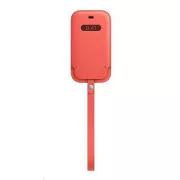 APPLE iPhone 12 mini Lederhülle mit MagSafe - Pink Citrus