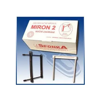 Archivierungsclips Miron 2 Seitenverschluss 8cm schwarz 50St