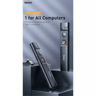 Baseus Orange Dot Laser Wireless Pointer, grau Baseus Orange Dot Laser Wireless Pointer, grau