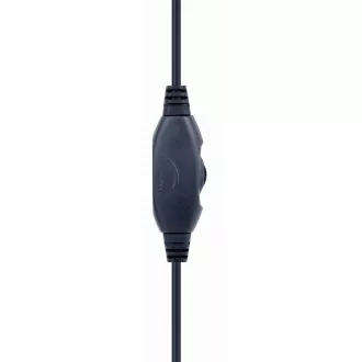 GEMBIRD Kopfhörer mit Mikrofon GHS-05-M, Gaming, schwarz-blau, 1x 4-Pol 3,5mm Klinke