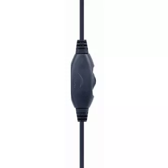 GEMBIRD Kopfhörer mit Mikrofon GHS-05-O, Gaming, schwarz-orange, 1x 4-Pol 3,5mm Klinke
