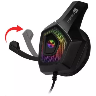 CONNECT IT Gaming-Kopfhörer BATTLE RGB Ed. 3, mit Mikrofon, schwarz CONNECT IT Gaming-Kopfhörer BATTLE RGB Ed. 3, mit Mikrofon, schwarz