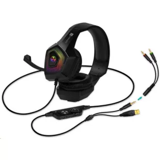 CONNECT IT Gaming-Kopfhörer BATTLE RGB Ed. 3, mit Mikrofon, schwarz CONNECT IT Gaming-Kopfhörer BATTLE RGB Ed. 3, mit Mikrofon, schwarz