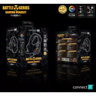CONNECT IT Gaming-Kopfhörer BATTLE RGB Ed. 3, mit Mikrofon, schwarz CONNECT IT Gaming-Kopfhörer BATTLE RGB Ed. 3, mit Mikrofon, schwarz
