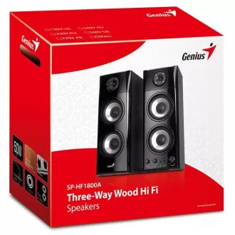 GENIUS Lautsprecher SP-HF 1800A v2, 50W, 2.0, schwarz GENIUS Lautsprecher SP-HF 1800A v2, 50W, 2.0, schwarz