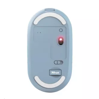 TRUST Maus PUCK, kabellos, USB, blau, Bluetooth