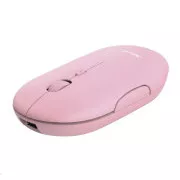 TRUST Maus PUCK, kabellos, USB, pink