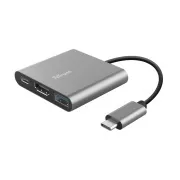TRUST DALYX Adapter, 3-in-1, USB-C