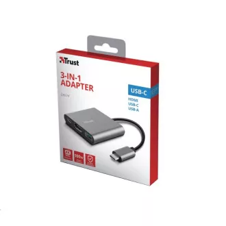 TRUST DALYX Adapter, 3-in-1, USB-C
