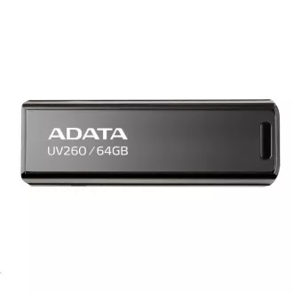 ADATA Flash Disk 64GB UV260, USB 2.0, Metall, schwarz