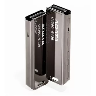 ADATA Flash Disk 64GB UV260, USB 2.0, Metall, schwarz