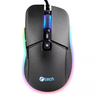 C-TECH Gaming-Maus Dawn, Casual Gaming, 6400 DPI, RGB-Hintergrundbeleuchtung, USB