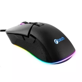 C-TECH Gaming-Maus Dawn, Casual Gaming, 6400 DPI, RGB-Hintergrundbeleuchtung, USB
