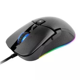 C-TECH Gaming-Maus Dawn, Casual Gaming, 6400 DPI, RGB-Hintergrundbeleuchtung, USB