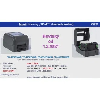 BROTHER Etikettendrucker TD-4750TNWB (Etikettendruck, 300 dpi, max. Etikettenbreite 112 mm) USB, LAN, WLAN, Bluetooth, RS-232C BROTHER Etikettendrucker TD-4750TNWB (Etikettendruck, 300 dpi, max. Etikettenbreite 112 mm) USB, LAN, WLAN, Bluetooth, RS-232C