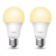 TP-Link Tapo L510E (2er-Pack) intelligente dimmbare WiFi-LED-Lampe (weiß, 2700K, 806lm, 2, 4GHz, E27)