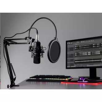 TRACER Mikrofon Studio PRO, 3,5 Klinke, 2,5 m Kabel, schwarz TRACER Mikrofon Studio PRO, 3,5 Klinke, 2,5 m Kabel, schwarz