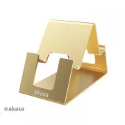 AKASA Ständer Widder Pico, Aluminiumständer für Handy und Tablet, gold