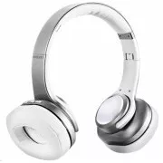 EVOLVEO kabelloser Kopfhörer SupremeSound 8EQ, Bluetooth, Lautsprecher und Equalizer 2in1, silber