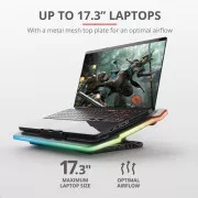 TRUST Laptopständer GXT1126 AURA LAPTOP COOLING STAND (Kühlpad)