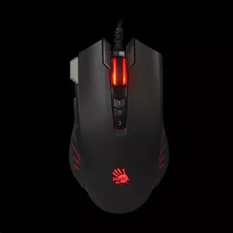 A4tech Gaming-Maus BLOODY V9M, bis zu 4000 DPI, V-Track-Technologie, 160 KB Speicher, USB, CORE 2, Metallpads