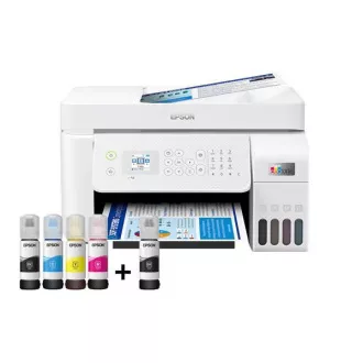 EPSON Drucker EcoTank L5296, 4in1, A4, 1440x5760dpi, 33ppm, USB, Wi-Fi, LAN, weiß