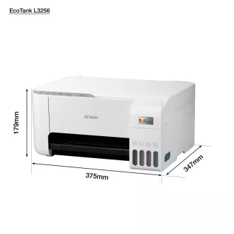 EPSON Drucker EcoTank L3256, 3in1, A4, 1440x5760dpi, 33ppm, USB, Wi-Fi, weiß