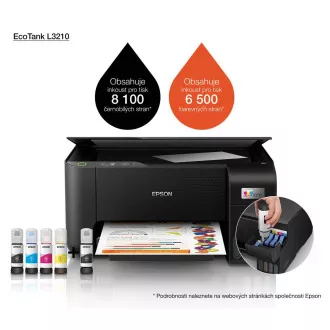 EPSON Tintendrucker EcoTank L3210, 3in1, A4, 1440x5760dpi, 33ppm, USB EPSON Tintendrucker EcoTank L3210, 3in1, A4, 1440x5760dpi, 33ppm, USB