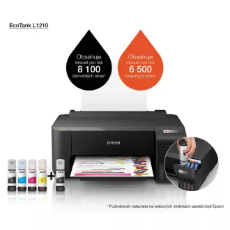 EPSON Druckertinte EcoTank L1210, A4, 1440x5760dpi, 33ppm, USB EPSON Druckertinte EcoTank L1210, A4, 1440x5760dpi, 33ppm, USB