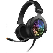 CONNECT IT DOODLE RGB-Gaming-Kopfhörer mit Mikrofon, 2xKlinke + USB, schwarz