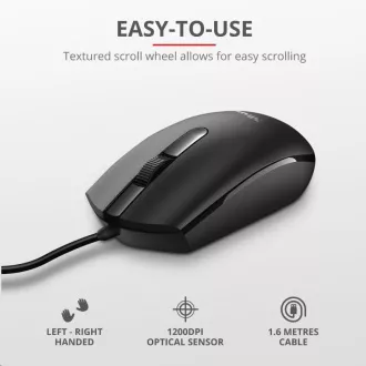 TRUST Optical BASI WIRED Maus, USB
